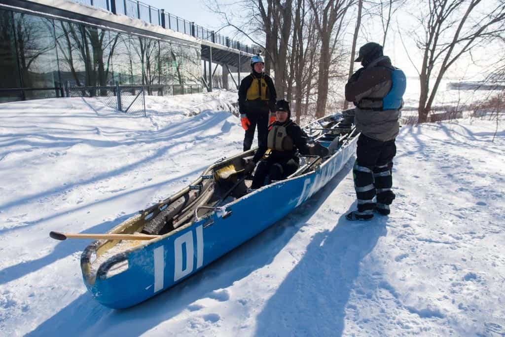 Ice Canoeing Training