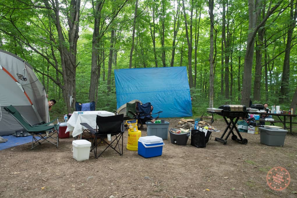 Campsite in Ontario