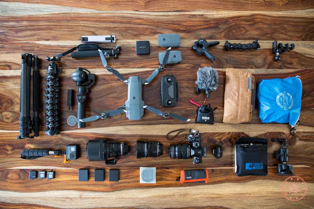 Packing list of all of my camera gear for trip to South Africa and Seychelles