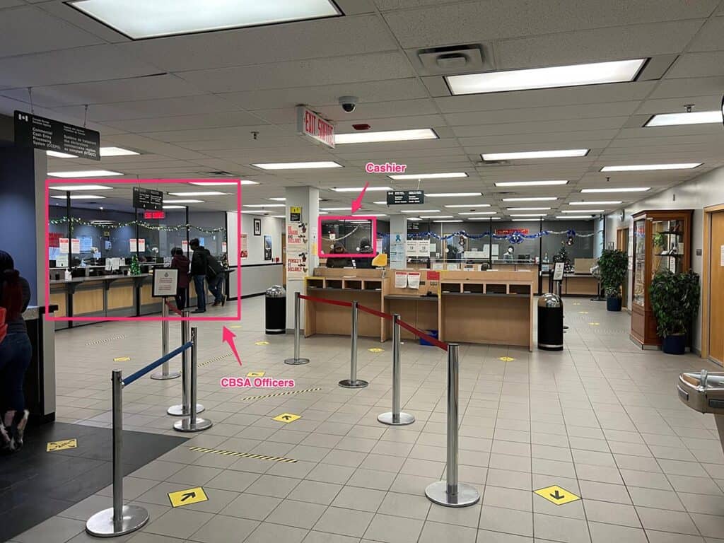 inside a cbsa inland office with where to go to self clear your package to avoid dhl custom fees