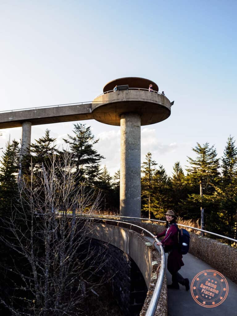 clingmans dome ramp and observation tower