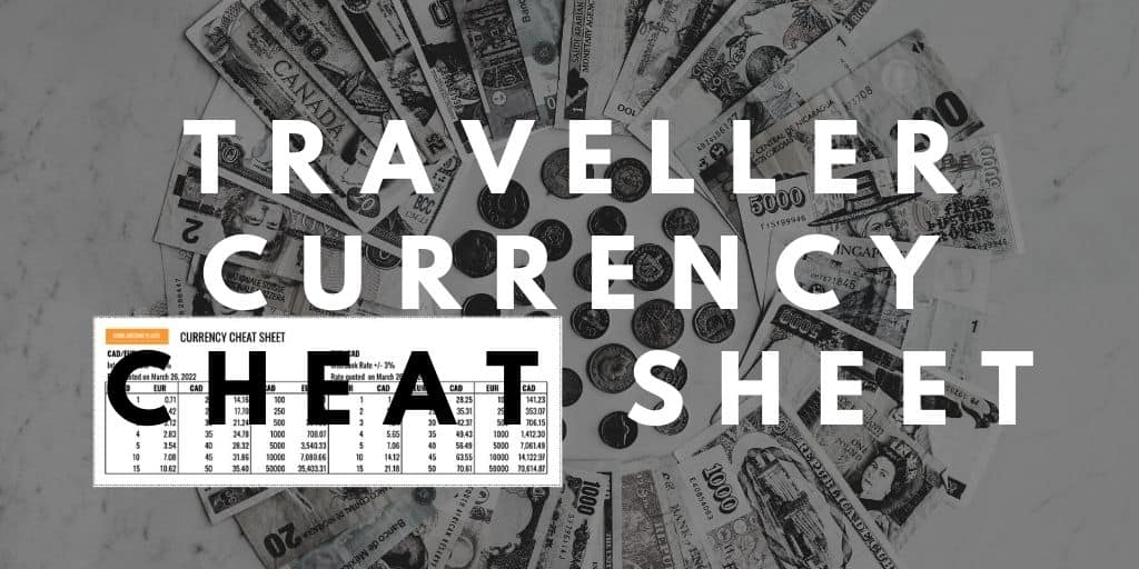 currency conversion cheat sheet tool for travelers