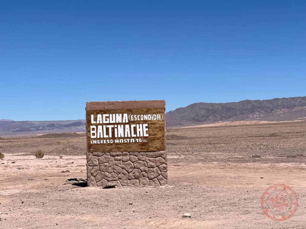 directions to laguna baltinache main attraction sign