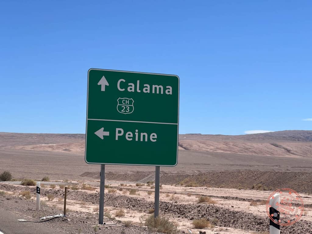directions to laguna baltinache with sign to peine