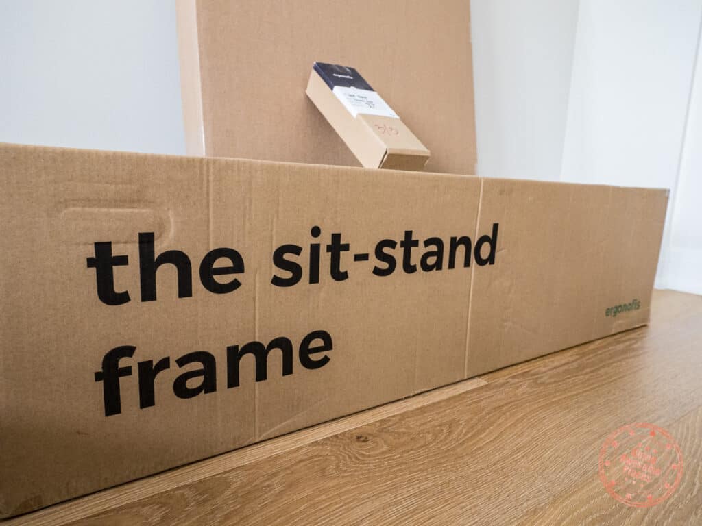 ergonofis sit stand frame packaging box