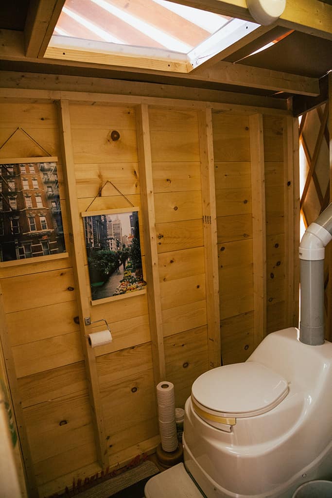 forest yurt eco toilet