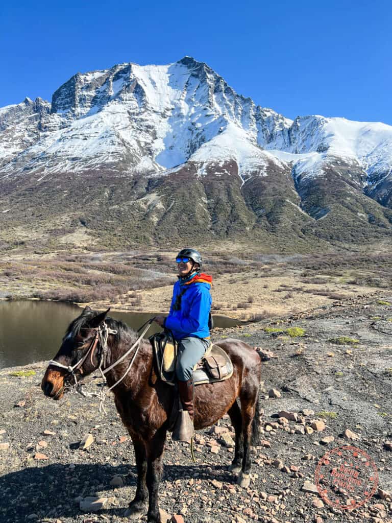 horseback riding with hotel las torres in patagonia