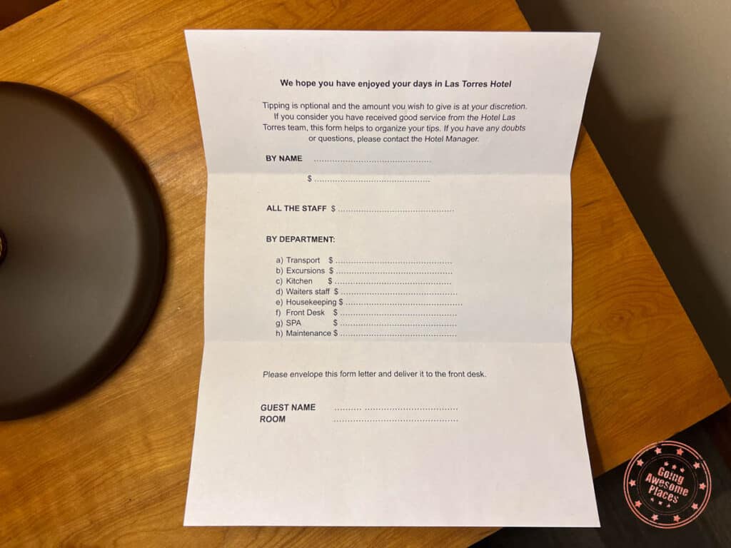 hotel las torres review tipping form