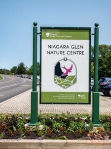 niagara glen nature centre sign