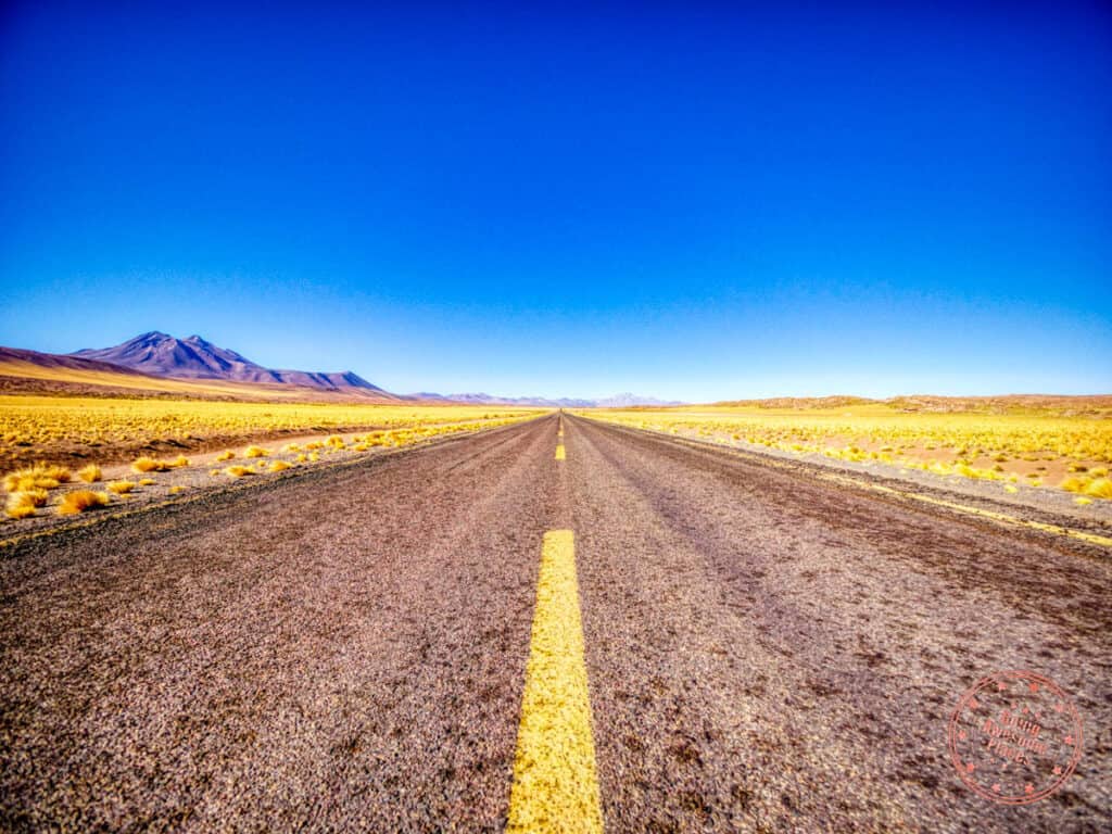 paved highway roads of atacama desert