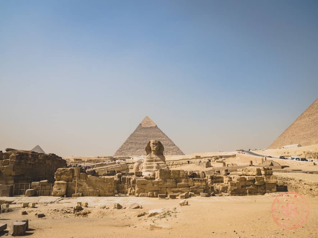 pyramid of khafre with sphinx 3 days in cairo