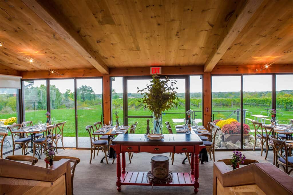 ravine vineyard estate winery restaurant interior