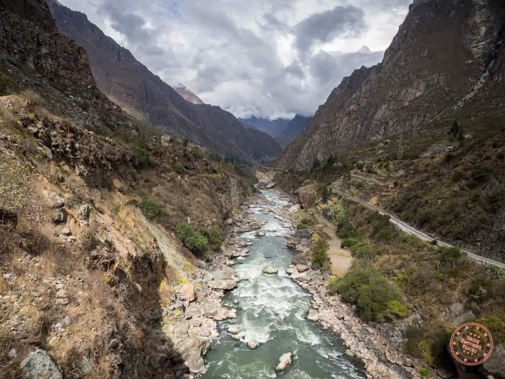 river running near entrance to inca trail hike