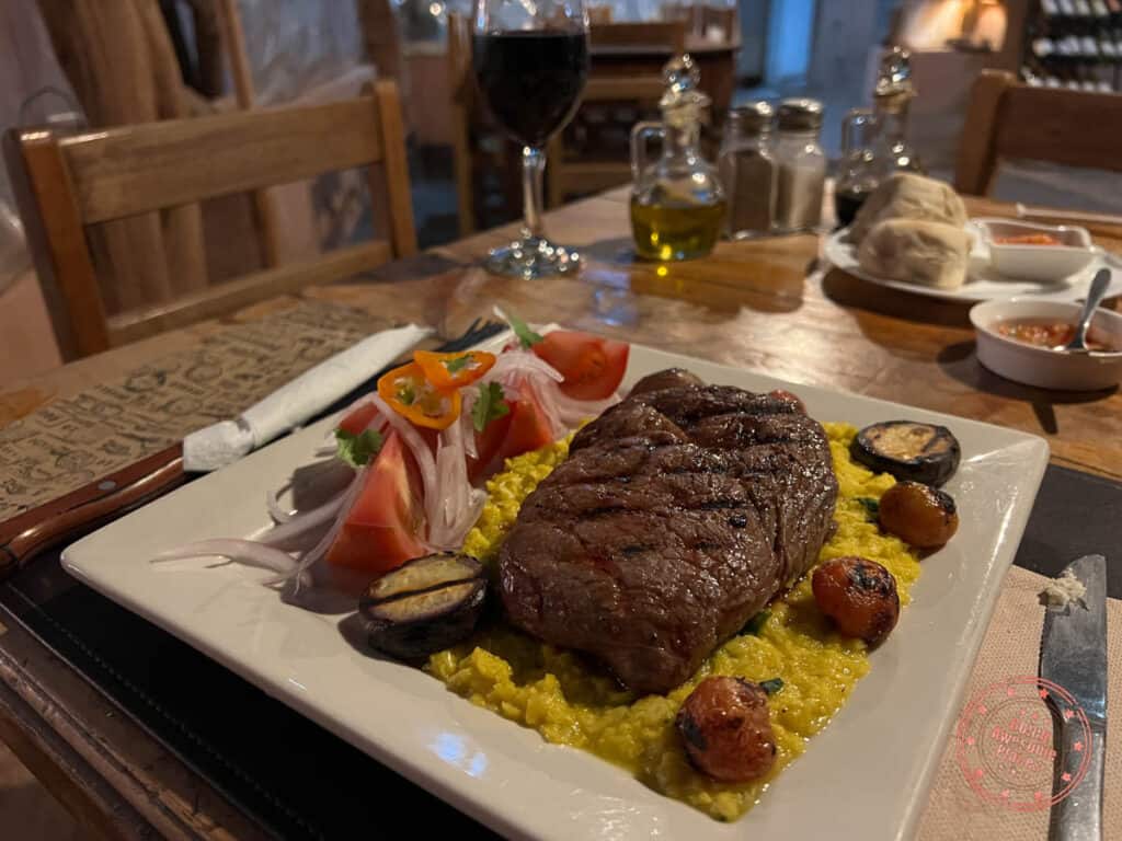 steak is one of the things to eat in atacama desert