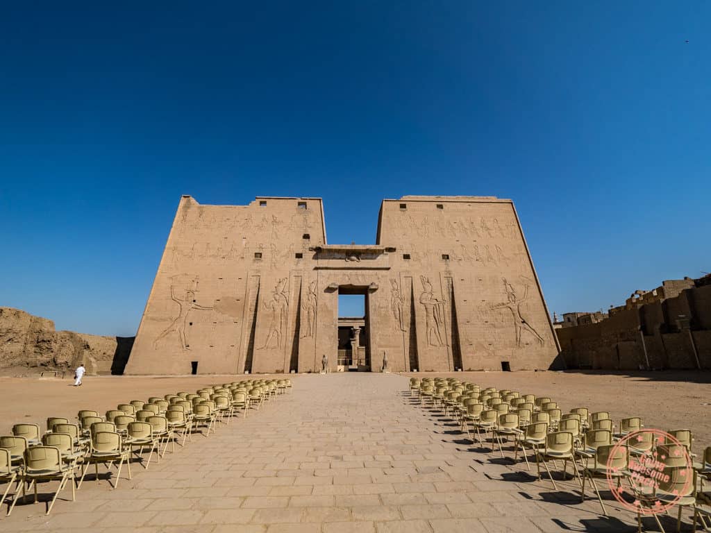 temple of edfu pylon entrance 10 day egypt itinerary