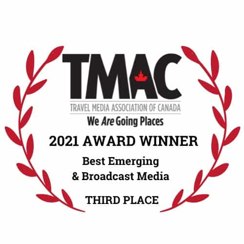 tmac emerging and broadcast media award third place for going awesome places will tang