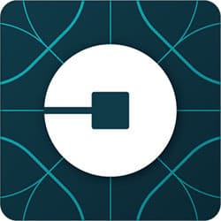 Ride with Uber app