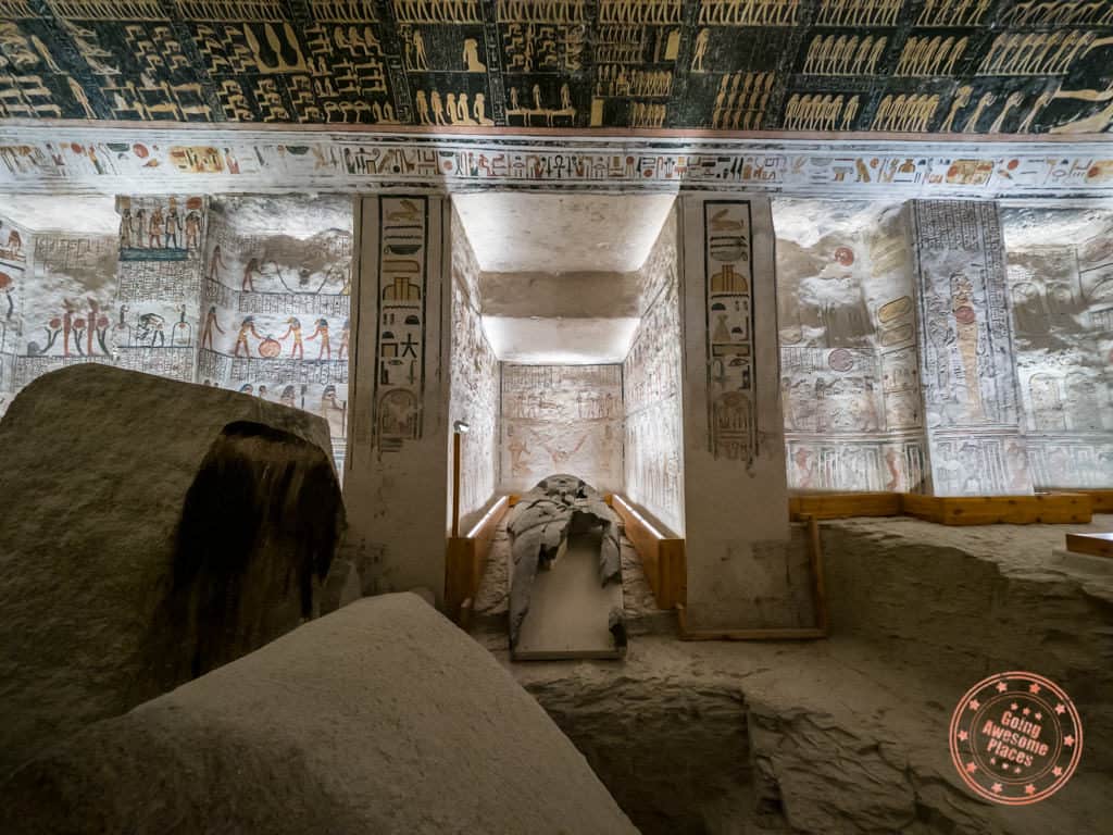 valley of the kings ramses vi tomb sarcophagus