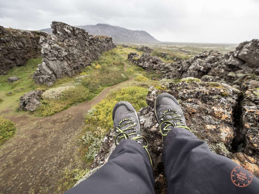 waterproof hiking shoes are a must in what to wear in iceland